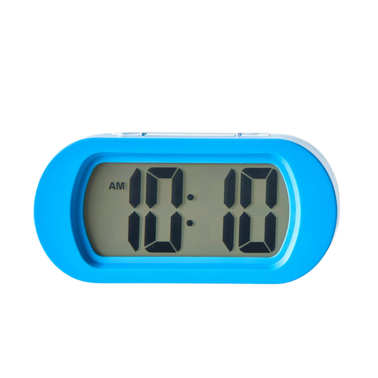 Blue Digital Alarm Clock