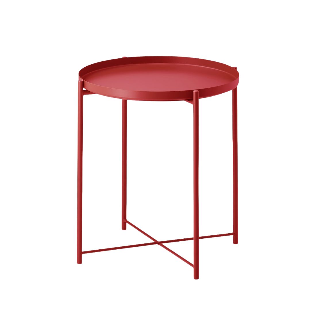 Red Tray End Table