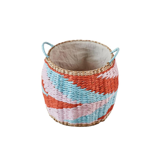 Multicolored Woven Basket