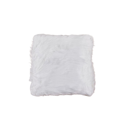 White Fur Cushion