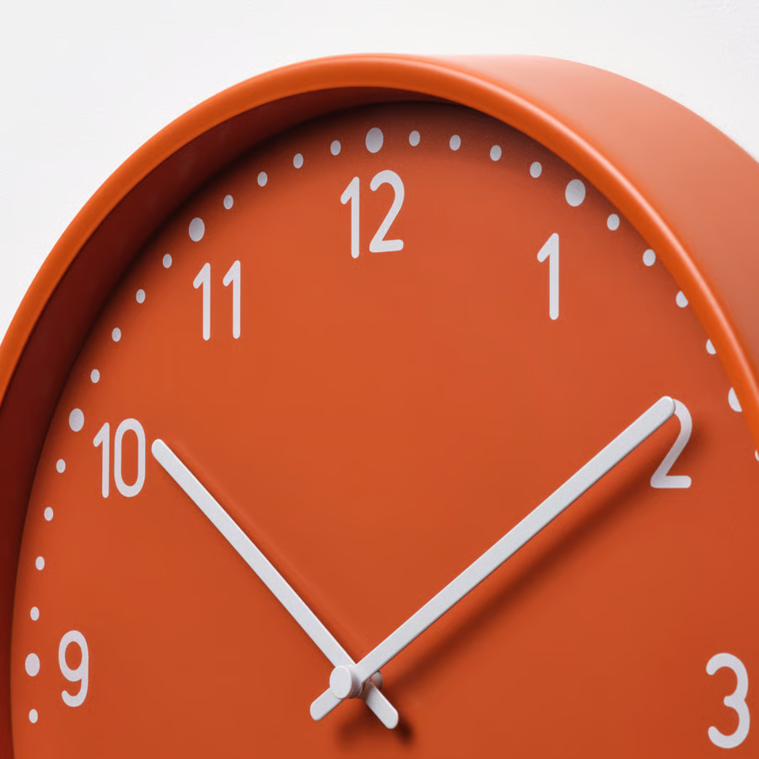 Orange Wall Clock