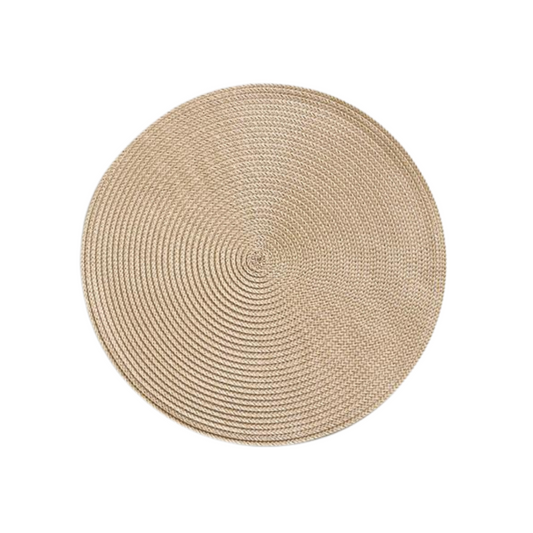 Natural Shimmer Round Placemat