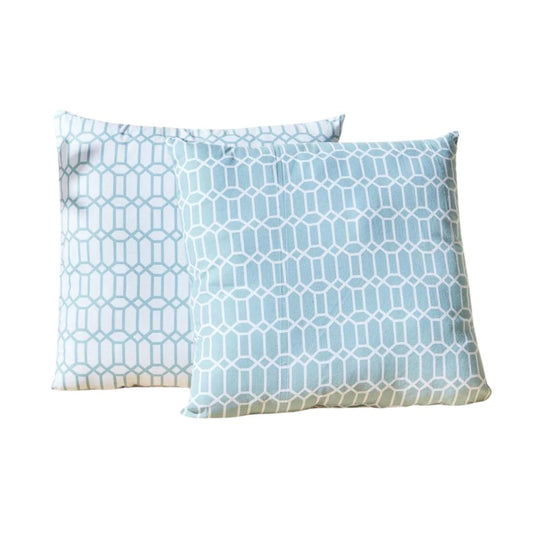 Set of 2 Geometric Printed Cushions