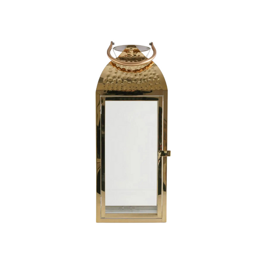 Hammered Brass Lantern