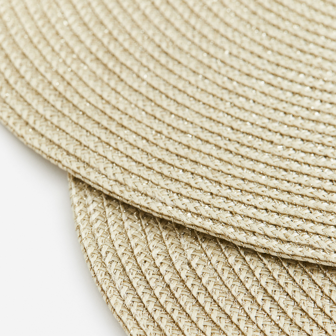Natural Shimmer Round Placemat
