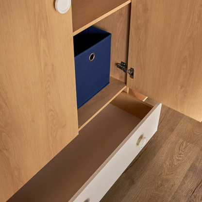 Children's 3 Door Oak Wardrobe