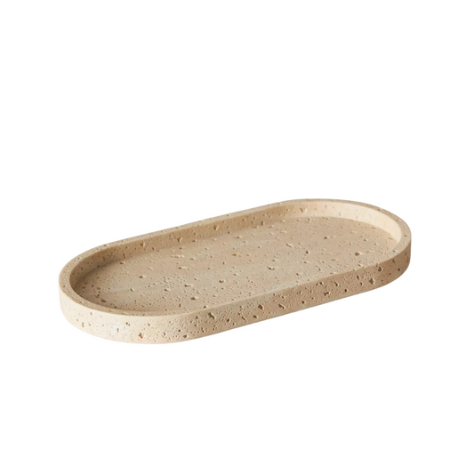 Travertine Towel Tray