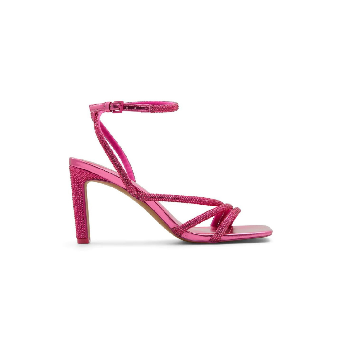 Bedazzled Fuchsia Strappy Sandals