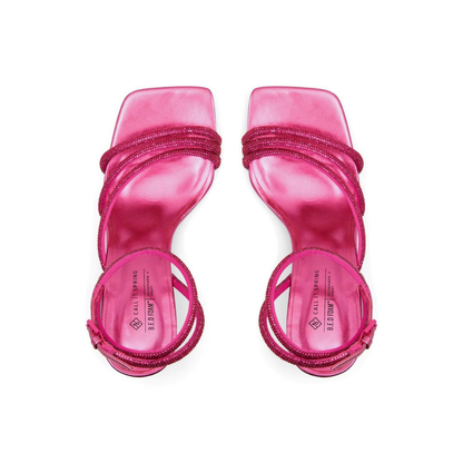 Bedazzled Fuchsia Strappy Sandals