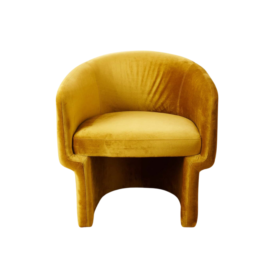 Mustard Velvet Accent Chair