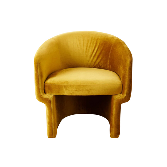 Mustard Velvet Accent Chair