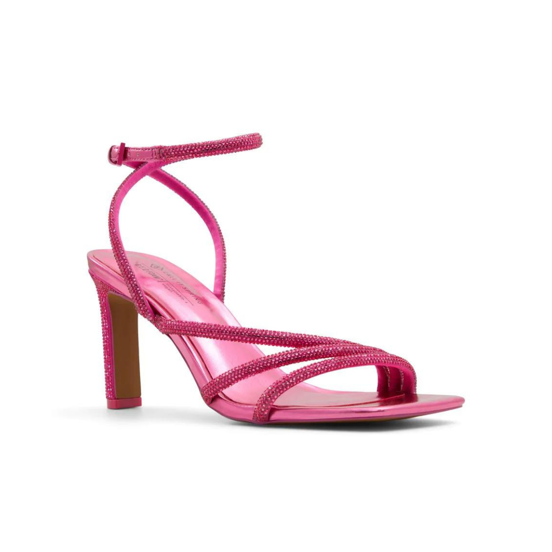 Bedazzled Fuchsia Strappy Sandals