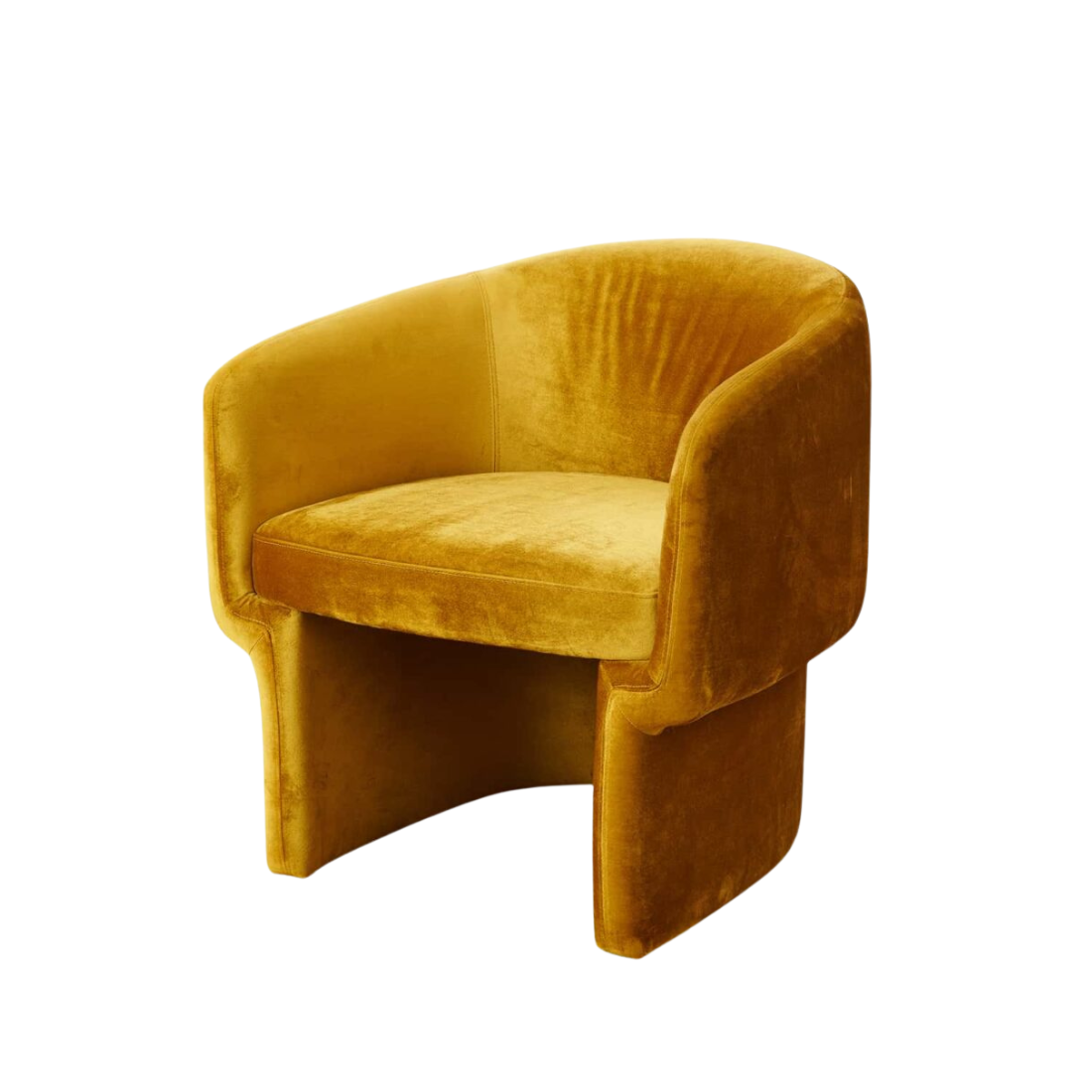Mustard Velvet Accent Chair