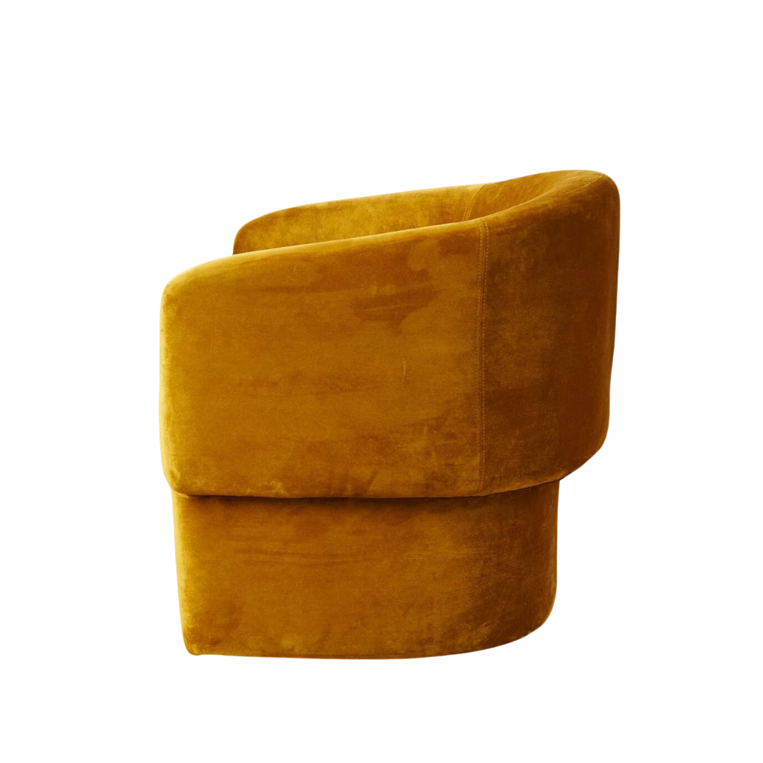 Mustard Velvet Accent Chair