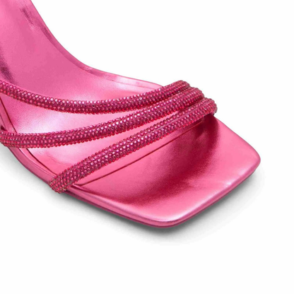 Bedazzled Fuchsia Strappy Sandals