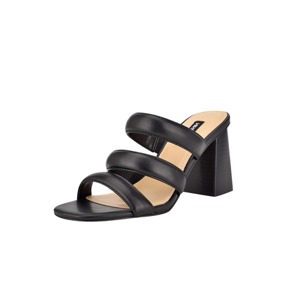 Black Multi Strap Open Sandals