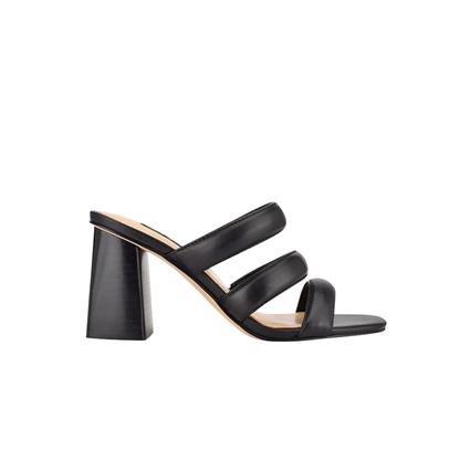 Black Multi Strap Open Sandals