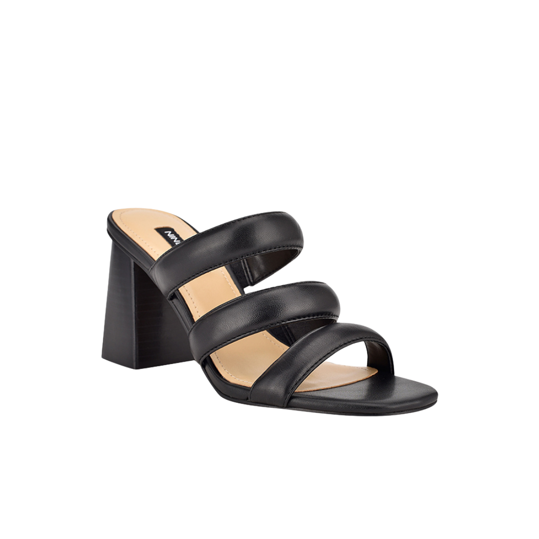 Black Multi Strap Open Sandals