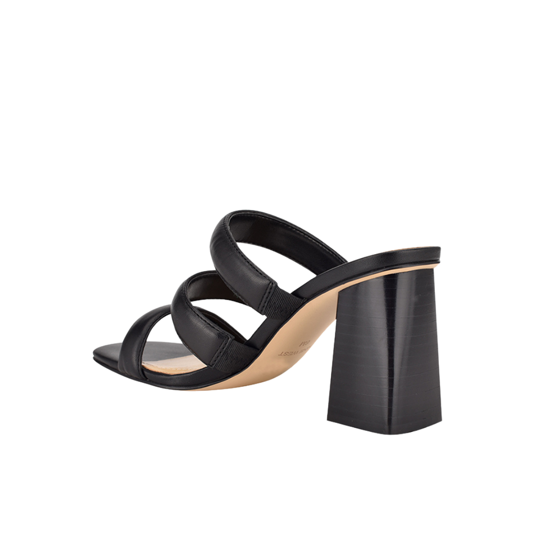 Black Multi Strap Open Sandals