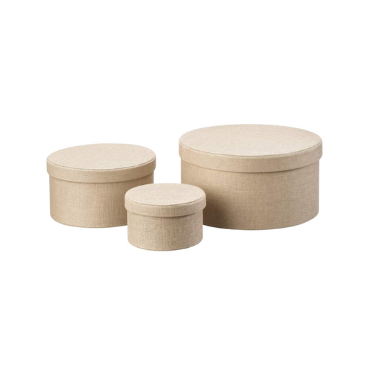 Set of 3 Round Boxes