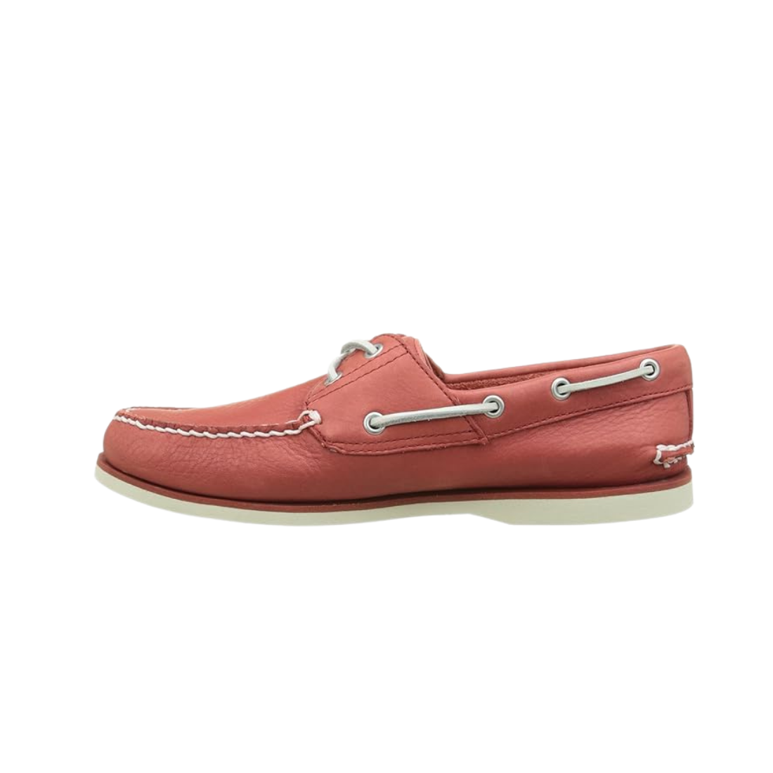 Unisex Coral Leather Boat Shoes