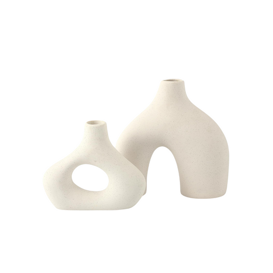 Set of 2 Arched and Hoop Vases