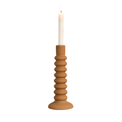 Mustard Taper Candle Holder