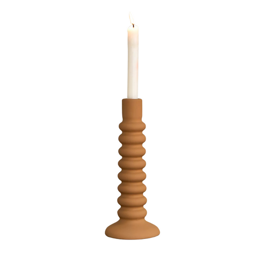 Mustard Taper Candle Holder