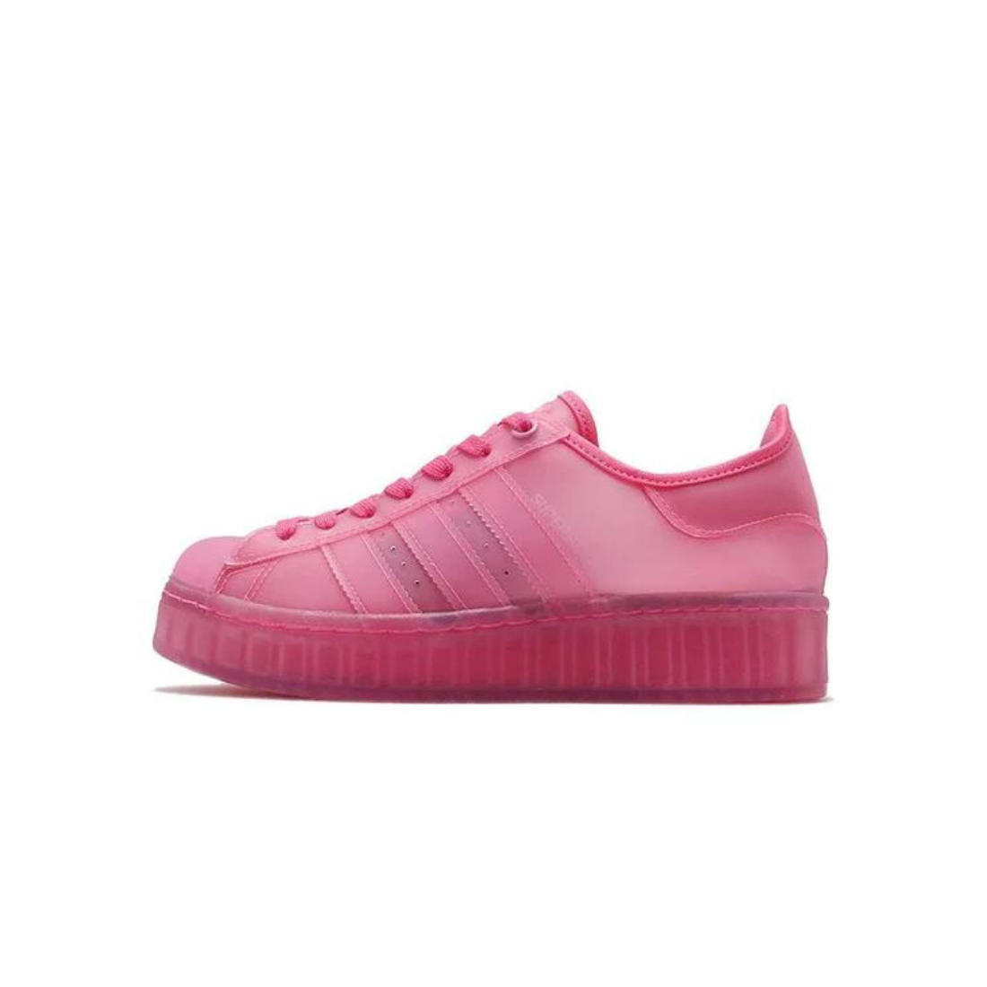 Pink Jelly Adidas Superstar Trainers