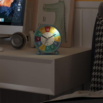 Blue Kids' Table Clock