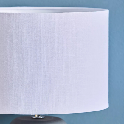 Grey Painted Ceramic Table Lamp