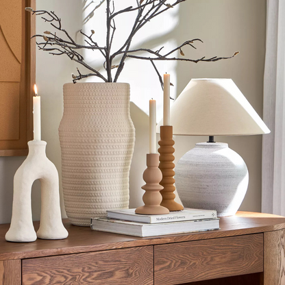 Mustard Taper Candle Holder