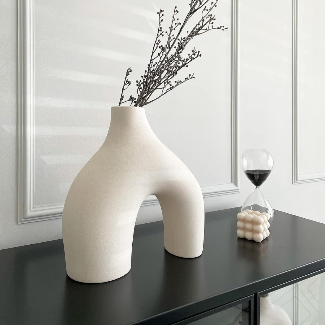 Set of 2 Arched and Hoop Vases