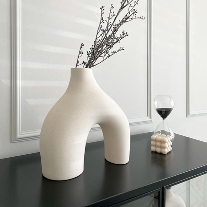 Set of 2 Arched and Hoop Vases