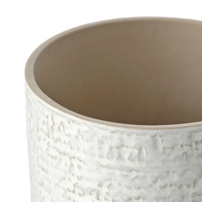 White Textured Ceramic Pot
