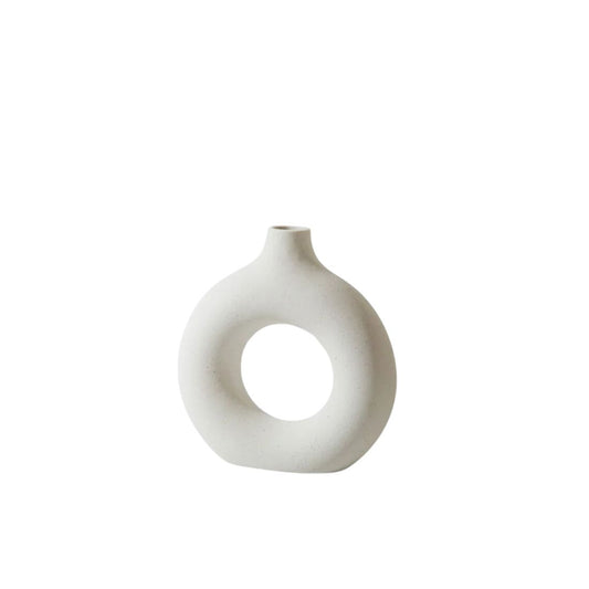 Small Donut Ceramic Vase