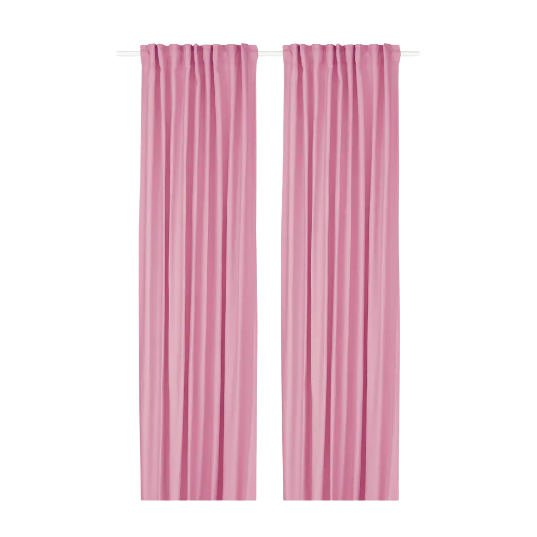 Pink Satin Curtains