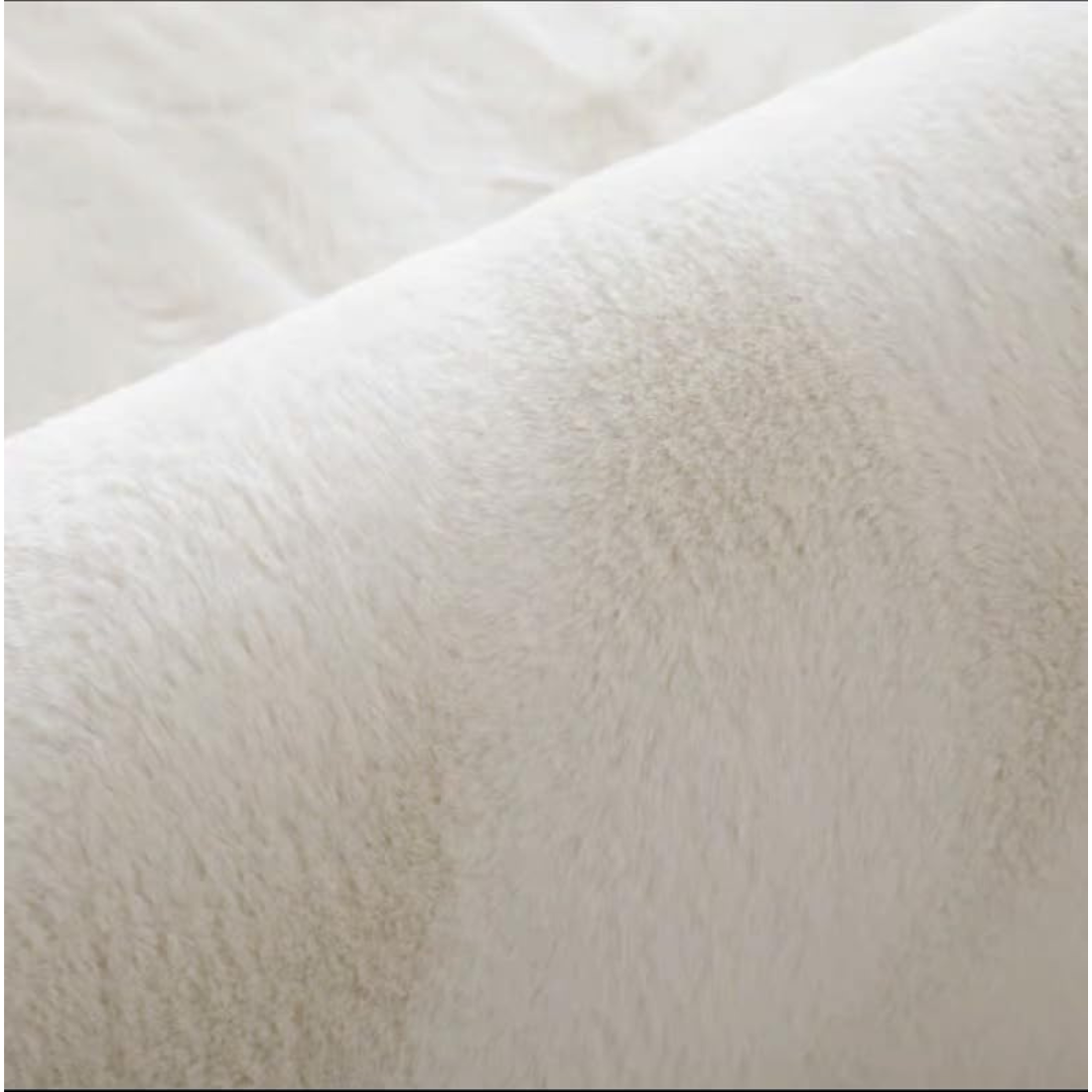 White Soft Faux Rabbit Hair Rug