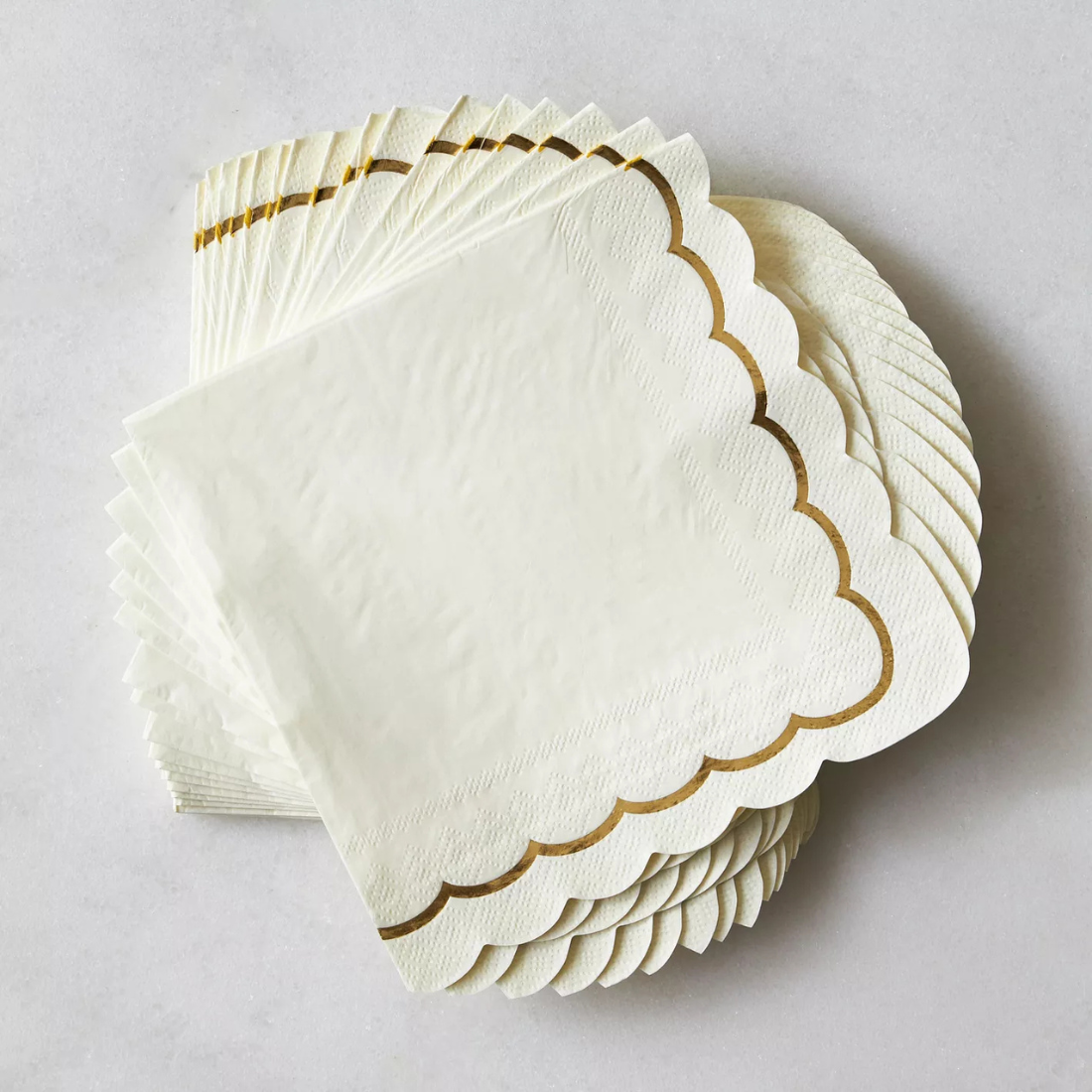 Scallop Paper Napkin Pack of 25
