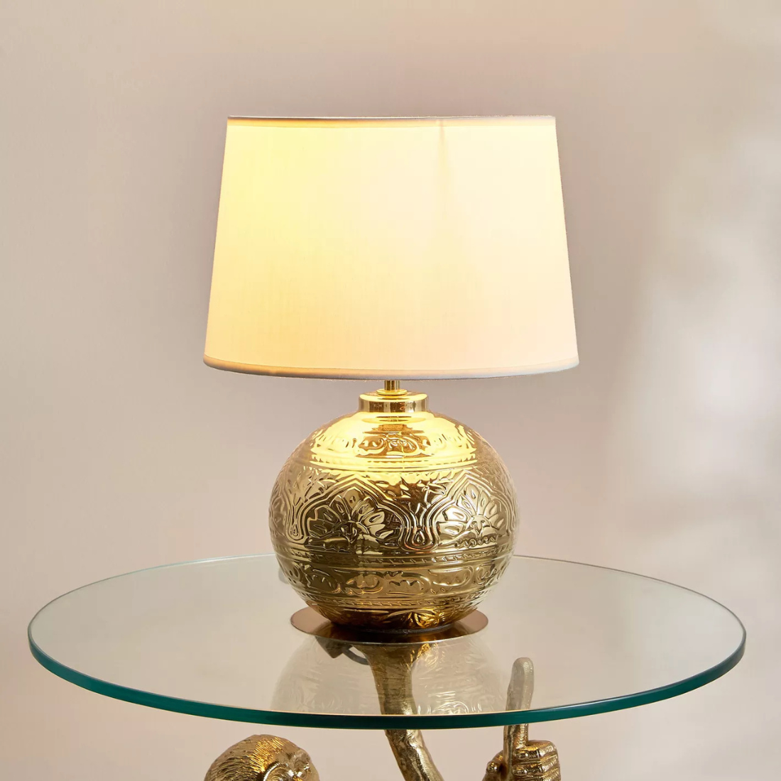 Gold Embossed Table Lamp