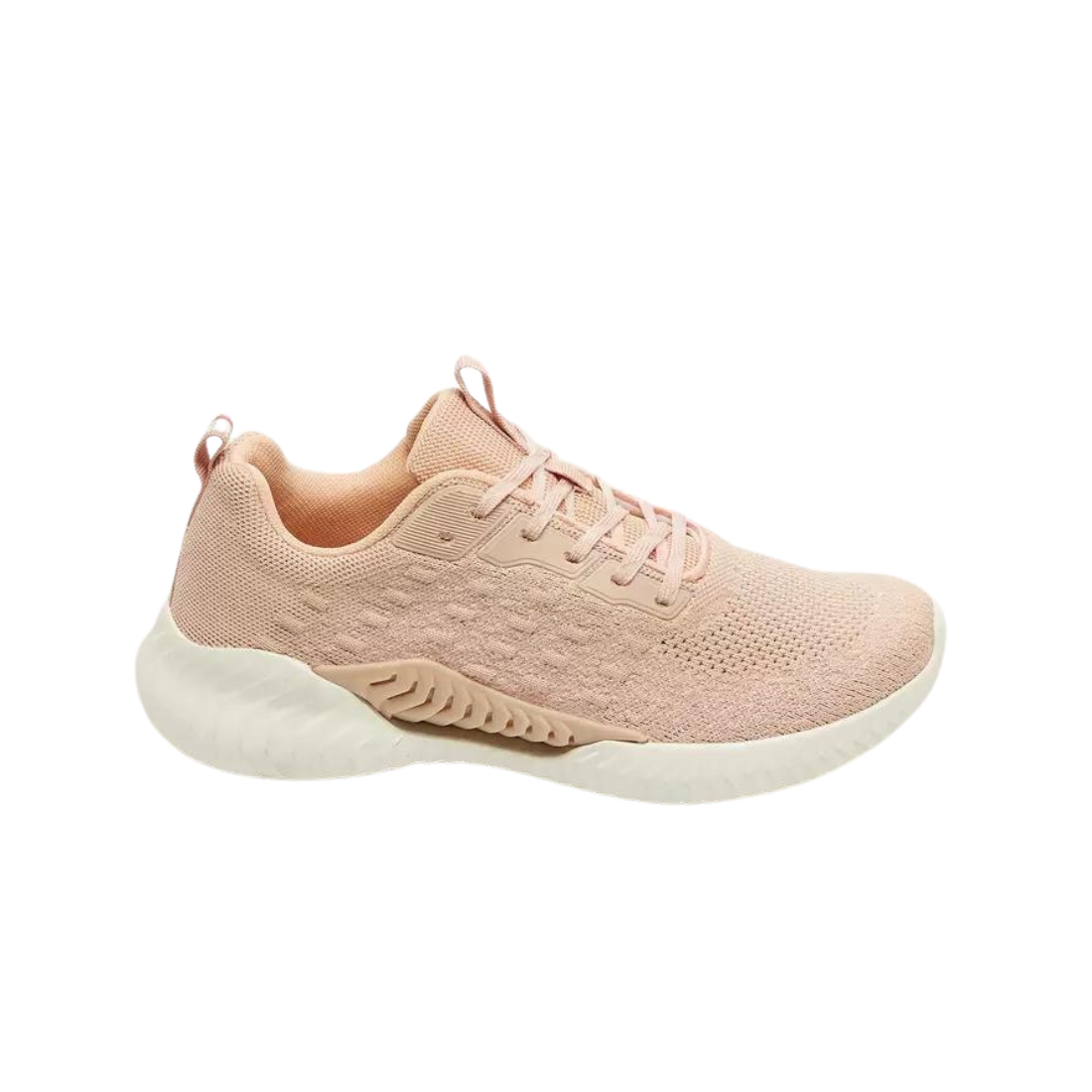 Pink Textured Trainers with Pull Up Tabs