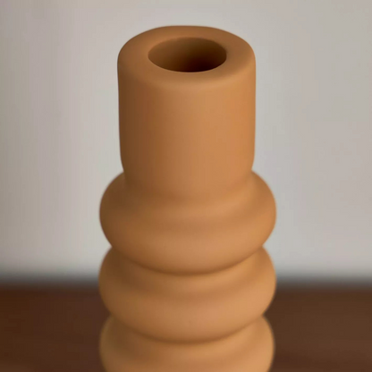 Mustard Taper Candle Holder