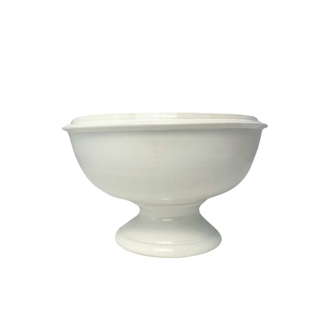 Off-White Ceramic Serving Bowl