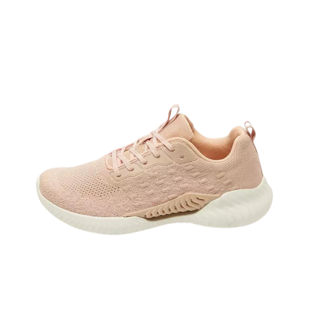 Pink Textured Trainers with Pull Up Tabs