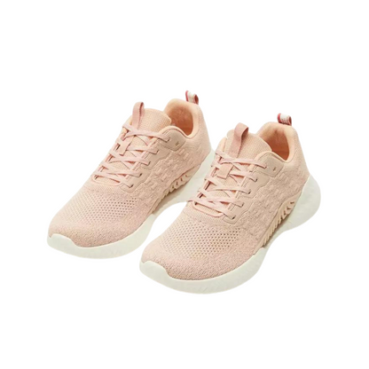 Pink Textured Trainers with Pull Up Tabs