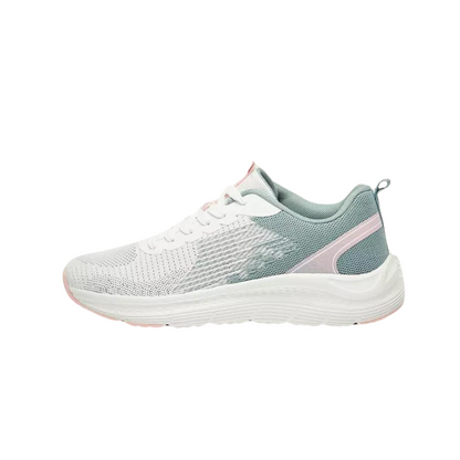 Women's Teal/Pink Trainers with Pull Up Tabs