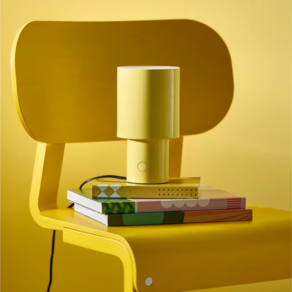 Pale Yellow Retro Lamp