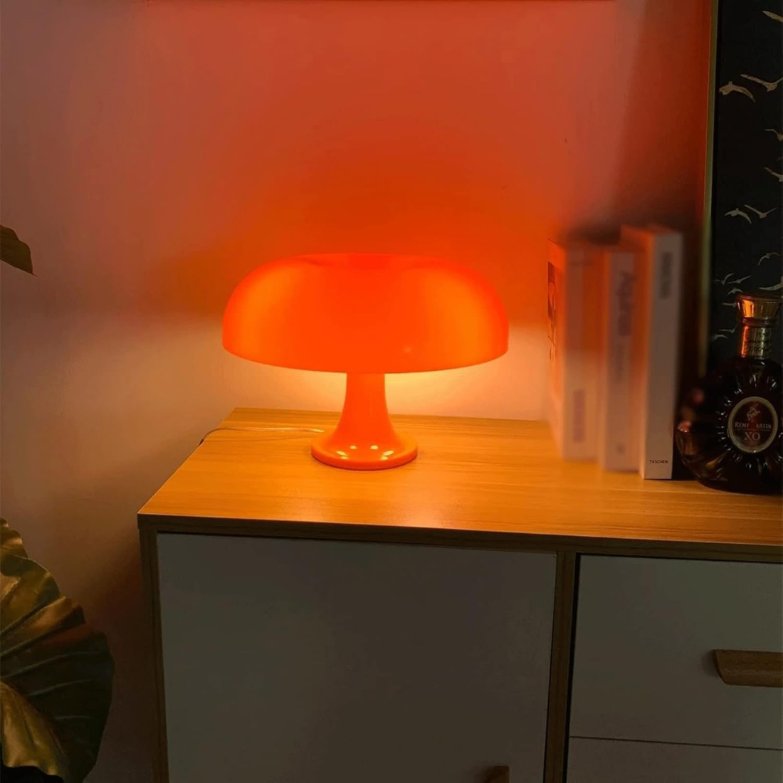 Retro Orange Mushroom Lamp