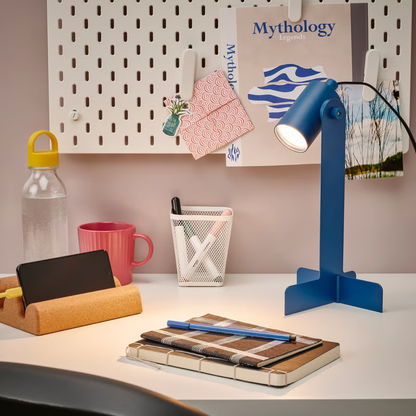 Blue Retro Table Lamp