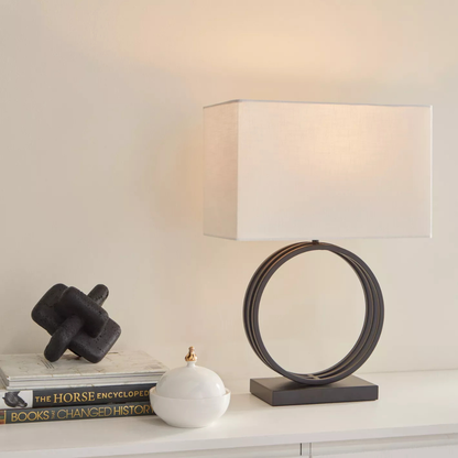 Black Circle Table Lamp